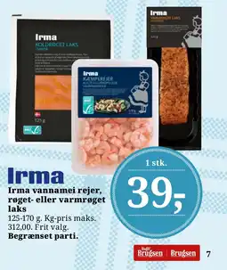 LokalBrugsen Irma vannamei rejer, røget- eller varmrøget laks tilbud