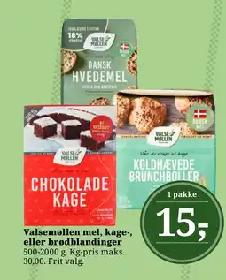 LokalBrugsen Valsemøllen mel, kage-, eller brødblandinger tilbud