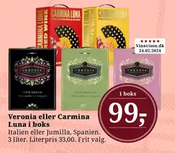 LokalBrugsen Veronia eller carmina Luna i boks tilbud