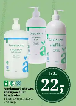 LokalBrugsen Änglamark shower, shampoo eller håndsæbe tilbud