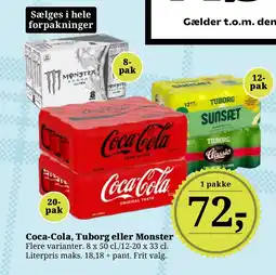 LokalBrugsen Coca-Cola, Tuborg eller Monster tilbud