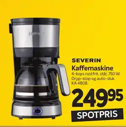 Din Isenkræmmer SEVERIN Kaffemaskine tilbud