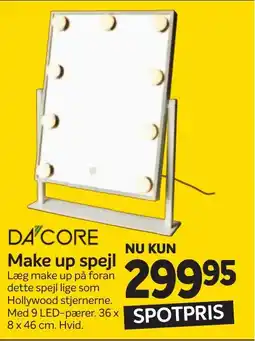 Din Isenkræmmer DA CORE Make up spejl tilbud