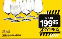 Din Isenkræmmer HOLME GAARD Cabernet Vandglas tilbud