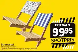Din Isenkræmmer Strandstol tilbud