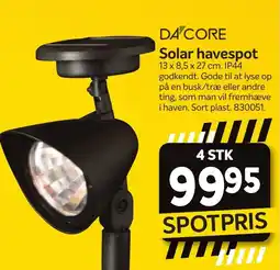 Din Isenkræmmer DA CORE Solar havespot tilbud