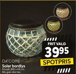 Din Isenkræmmer DA CORE Solar bordlys tilbud