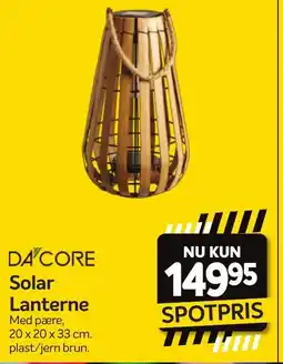 Din Isenkræmmer DA CORE Solar Lanterne tilbud
