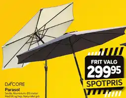 Din Isenkræmmer DA CORE Parasol tilbud