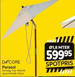Din Isenkræmmer DA CORE Parasol tilbud