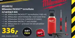 10-4 Byggecenter 4932499152 Milwaukee PACKOUTTM termoflaske ¡m/værktøj 8 dele tilbud