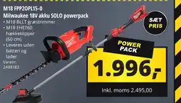 10-4 Byggecenter I M18 FPP2OPL15-0 Milwaukee 18V akku SOLO powerpack tilbud