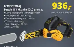 10-4 Byggecenter DCMPS520N-XJ Dewalt 18V XR akku SOLO grensav tilbud