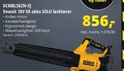 10-4 Byggecenter DCMBL562N-XJ Dewalt 18V XR akku SOLO løvblæser tilbud