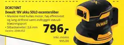 10-4 Byggecenter DCW210NT Dewalt 18V akku SOLO excentersliber tilbud