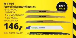 10-4 Byggecenter RS-Sort/5 Festool bajonetsavklingesæt tilbud