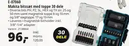 10-4 Byggecenter Makita bitssæt med toppe 30 dele tilbud