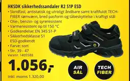 10-4 Byggecenter HKSDK sikkerhedssandaler R2 S1P ESD tilbud