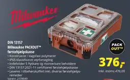 10-4 Byggecenter DIN 13157 Milwaukee PACKOUT™M førstehjælpskasse tilbud