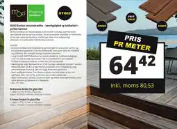 10-4 Byggecenter MOSO Bambus terrassebrædder - bæredygtighed og holdbarhed i perfekt harmoni tilbud