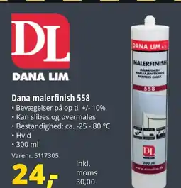 10-4 Byggecenter Dana malerfinish 558 tilbud