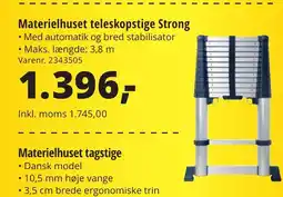10-4 Byggecenter Materielhuset teleskopstige Strong tilbud