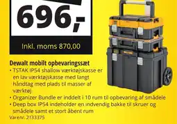 10-4 Byggecenter Dewalt mobilt opbevaringssæt tilbud