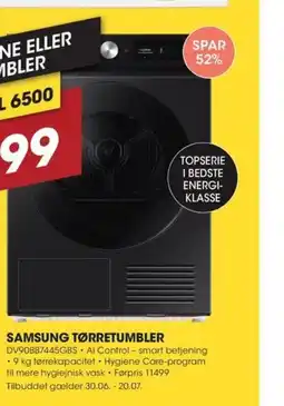 Expert SAMSUNG TØRRETUMBLER tilbud