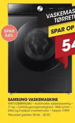 Expert SAMSUNG VASKEMASKINE tilbud