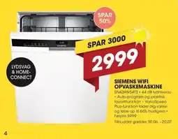 Expert SIEMENS WIFI OPVASKEMASKINE tilbud