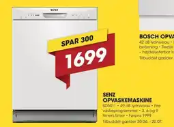 Expert SENZ OPVASKEMASKINE tilbud