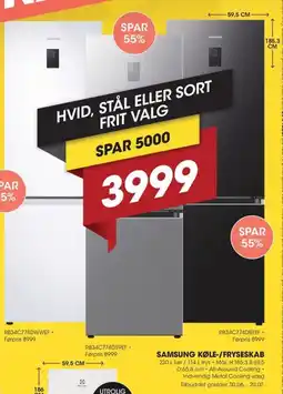 Expert SAMSUNG KØLE-/FRYSESKAB tilbud