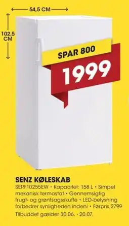Expert SENZ KØLESKAB tilbud