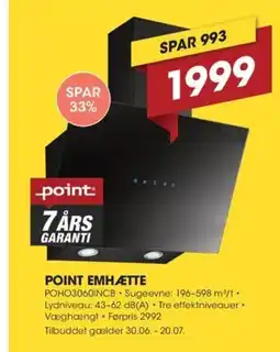 Expert POINT EMHÆTTE tilbud