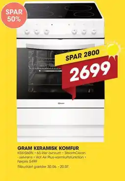 Expert GRAM KERAMISK KOMFUR tilbud