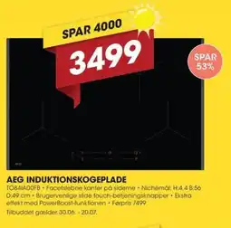Expert AEG INDUKTIONSKOGEPLADE tilbud