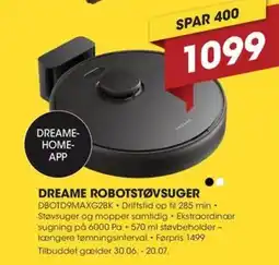 Expert DREAME ROBOTSTØVSUGER tilbud