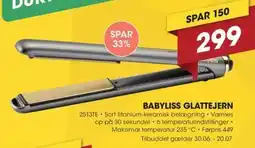 Expert BABYLISS GLATTEJERN tilbud