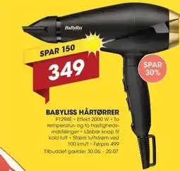 Expert BABYLISS HÅRTØRRER tilbud