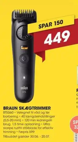 Expert Braun skægtrimmer tilbud