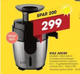 Expert KULZ JUICER tilbud