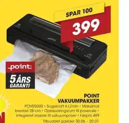Expert POINT VAKUUMPAKKER tilbud