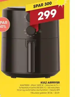 Expert KULZ AIRFRYER tilbud