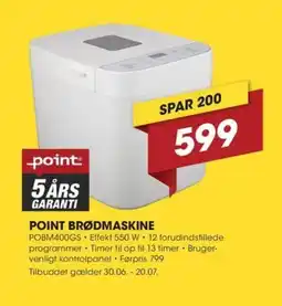 Expert POINT BRØDMASKINE tilbud