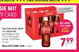 Citti Coca-Cola, Fanta, Sprite oder mezzo mix tilbud