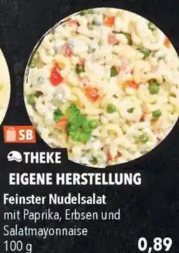 Citti EIGENE HERSTELLUNG Feinster Nudelsalat mit Paprika, Erbsen und tilbud