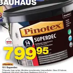 Bauhaus Pinotex Superdec tilbud