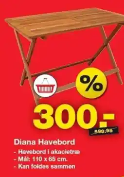 Bauhaus Diana Havebord tilbud