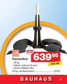 Bauhaus Parasolfod tilbud