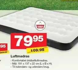 Bauhaus Luftmadras tilbud
